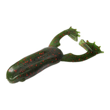 Load image into Gallery viewer, Tackle HD Croaker 3 75 Inch 8 Pack Green Pumpkin Red