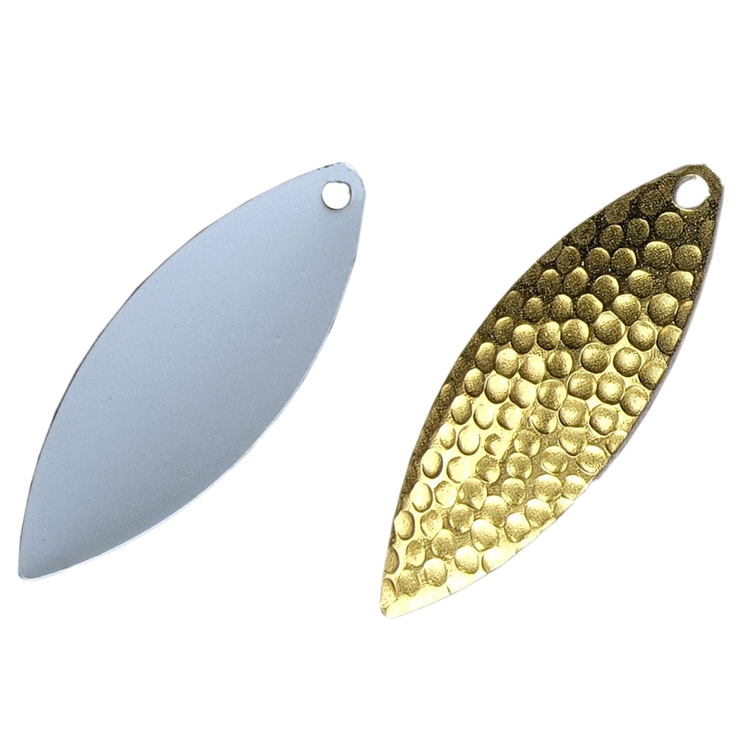 Warrior Willow Blade 3 5 Polished Brass 2 Pack Hammered White