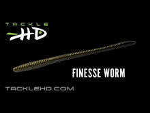 Load and play video in Gallery viewer, Tackle HD Finesse Worm 4.5-Inch 25-Pack - Bubble Gum
