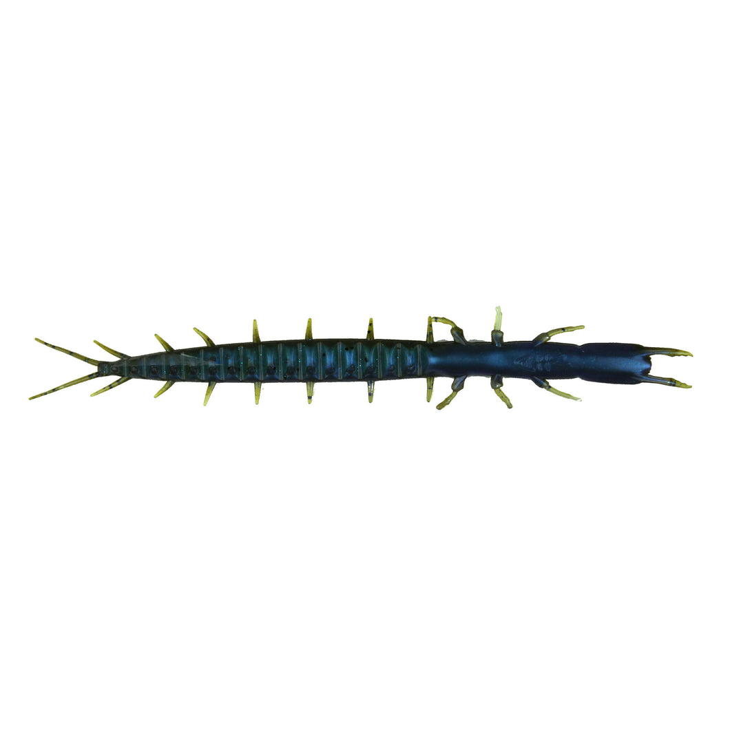 Tackle HD Hellgrammite - 5 - Green Pumpkin Blue - 10 Pack