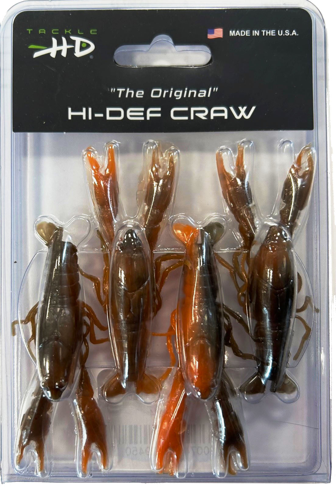 Tackle HD Hi-Def Craw 3 Qty 4 - FishAndSave Brown Orange