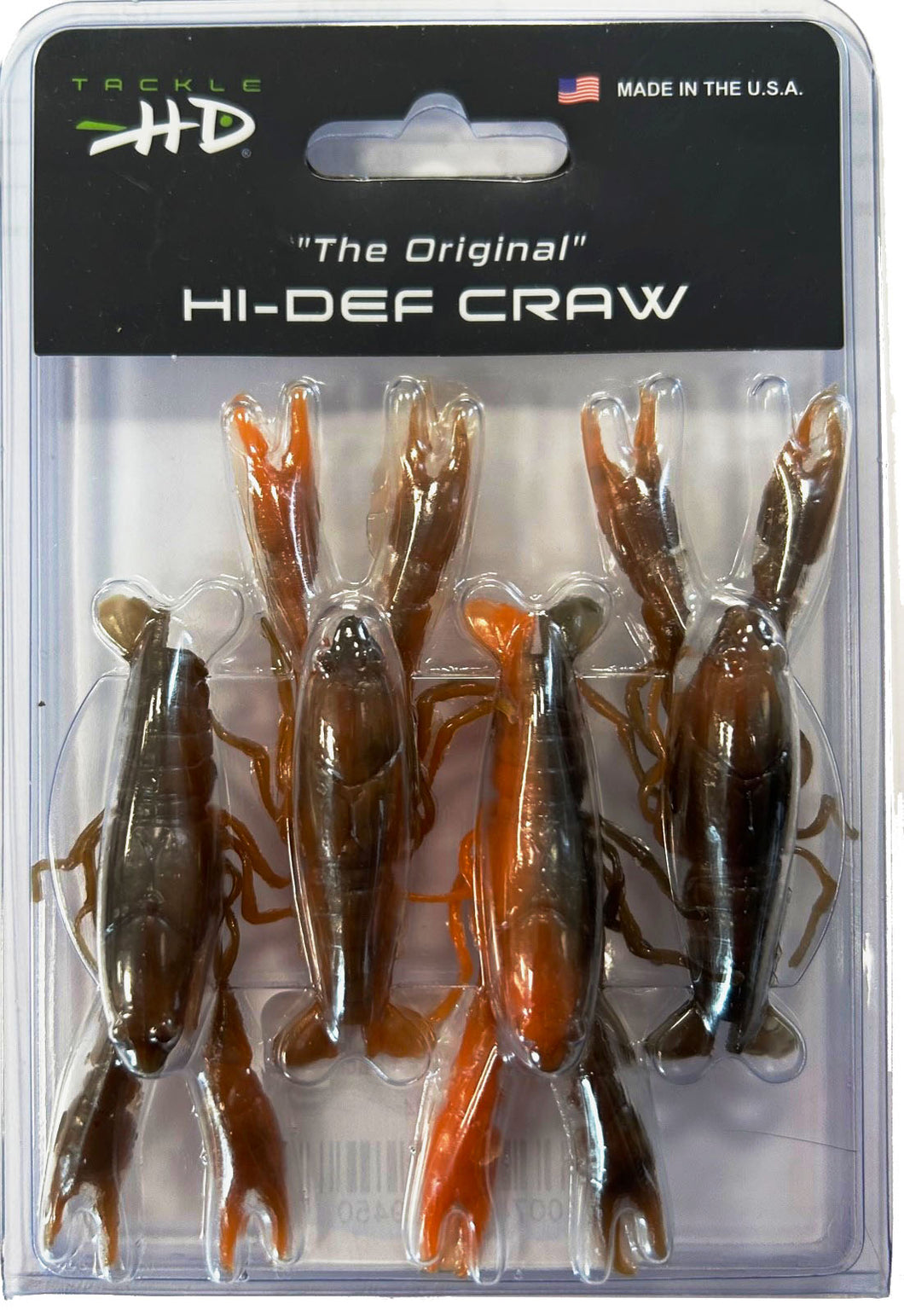 Tackle HD Hi Def Craw 3 Inch 4 Pack Brown And Orange