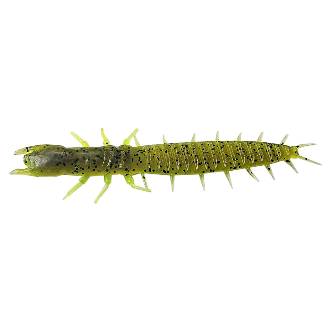 Tackle HD Ned-Mite 3.5-Inch 25-Pack - Green Pumpkin Chartreuse