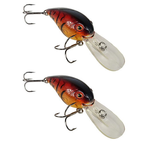 Tackle HD Crank Head 2 Pack Red Craw