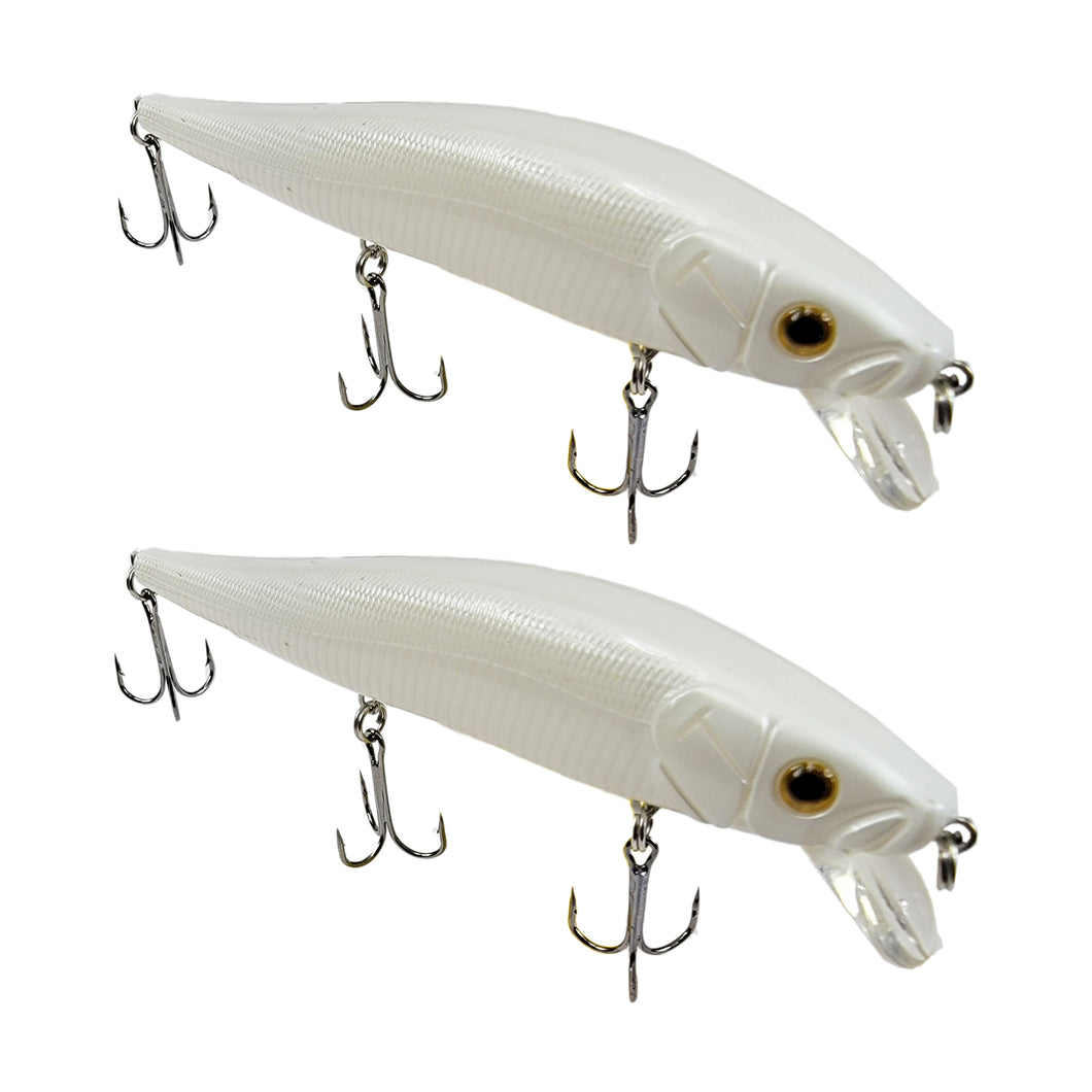 Tackle HD Fiddle-Styx Magnum Jerkbait 2 Pack - French Pearl