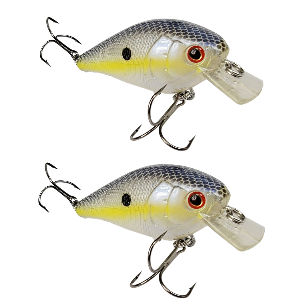 Tackle HD Square Bill 2 Pack Chartreuse Shad