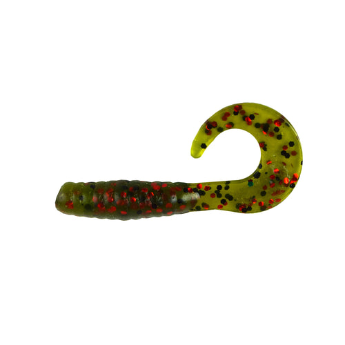 Pro Striker Baits Grub 3 Inch 26 Pack Watermelon Red