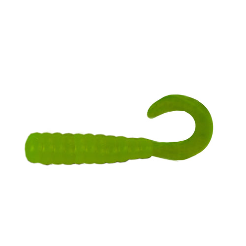 Pro Striker Baits Grub 3 Inch 50 Pack Chartreuse