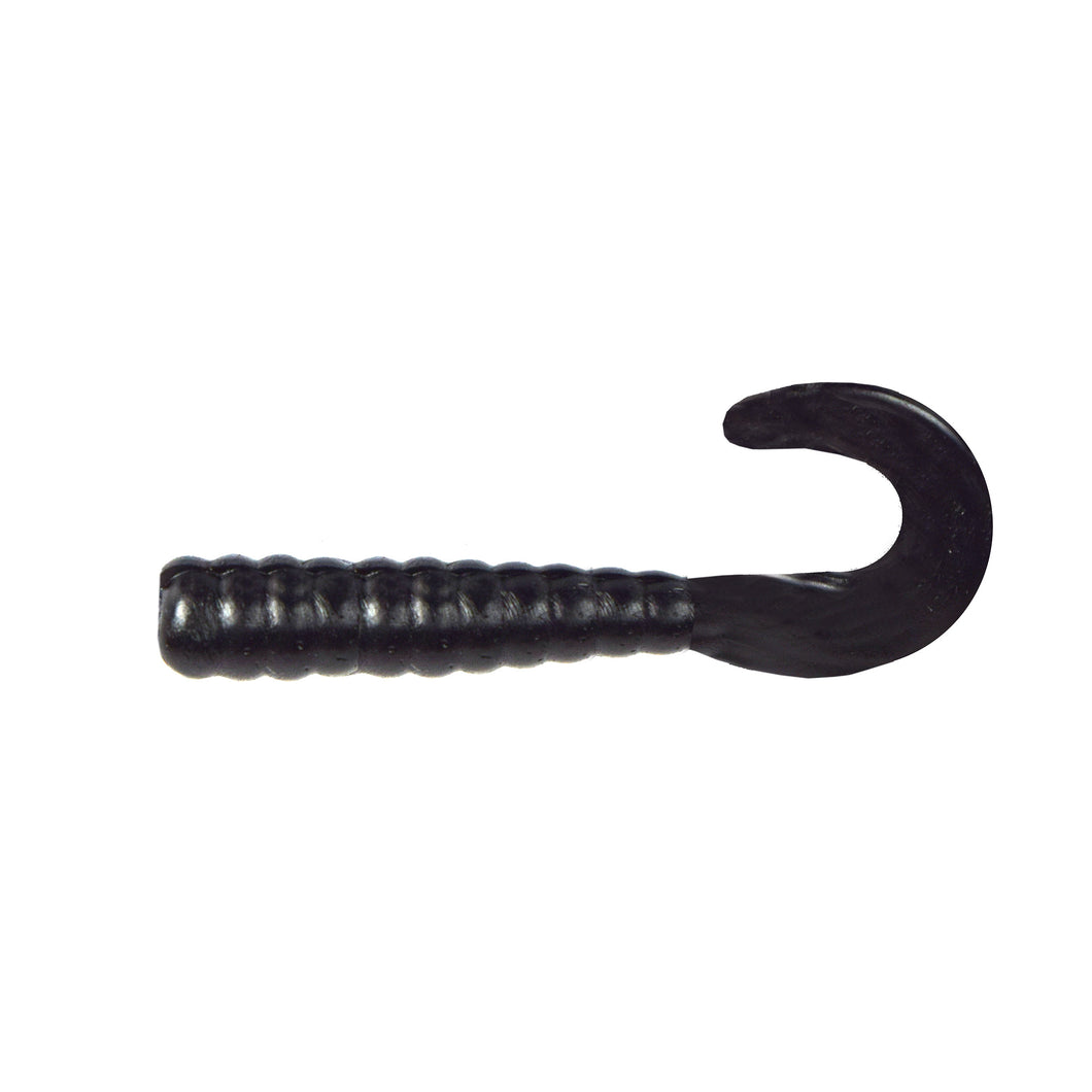 Pro Striker Baits Grub 3-Inch 70-Pack - Black