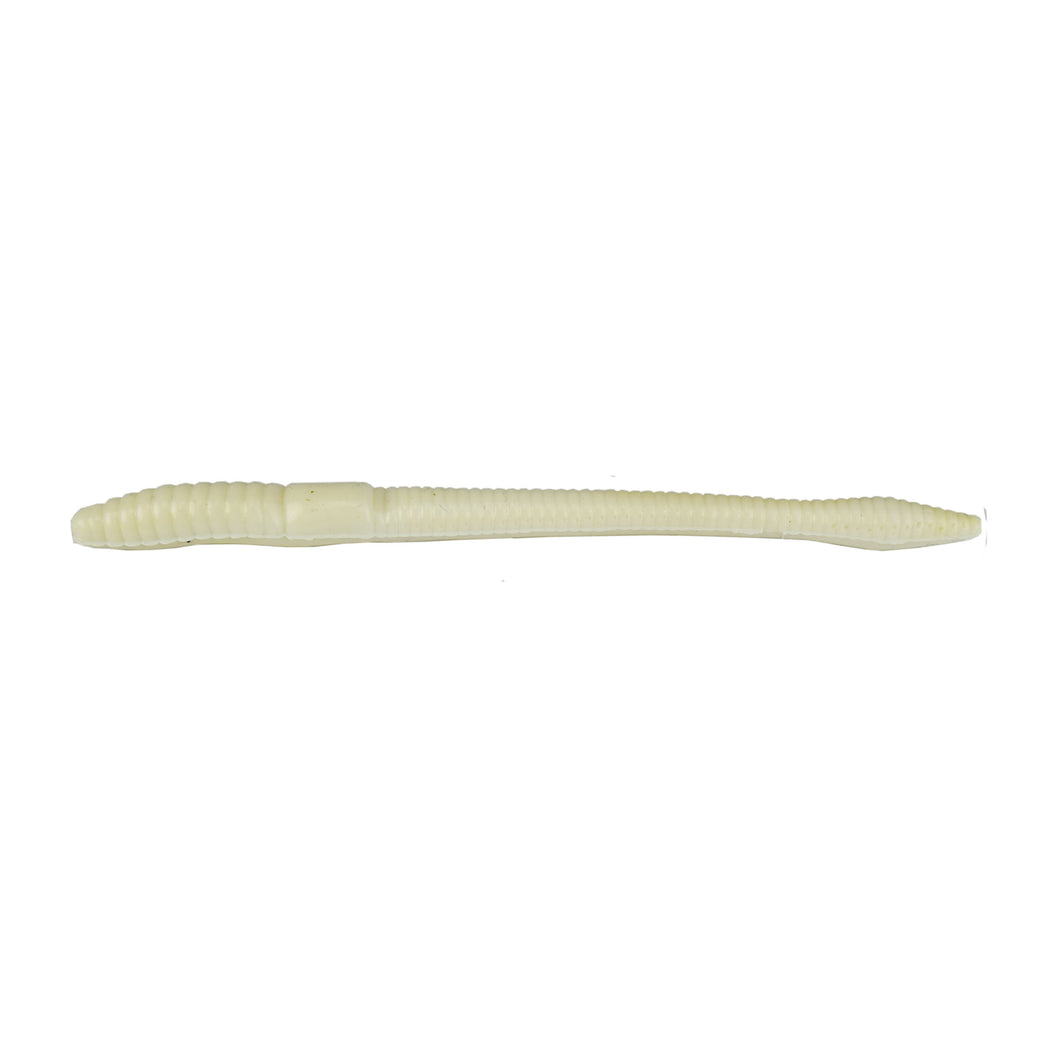 Tackle HD Finesse Worm 4.5-Inch 25-Pack - White
