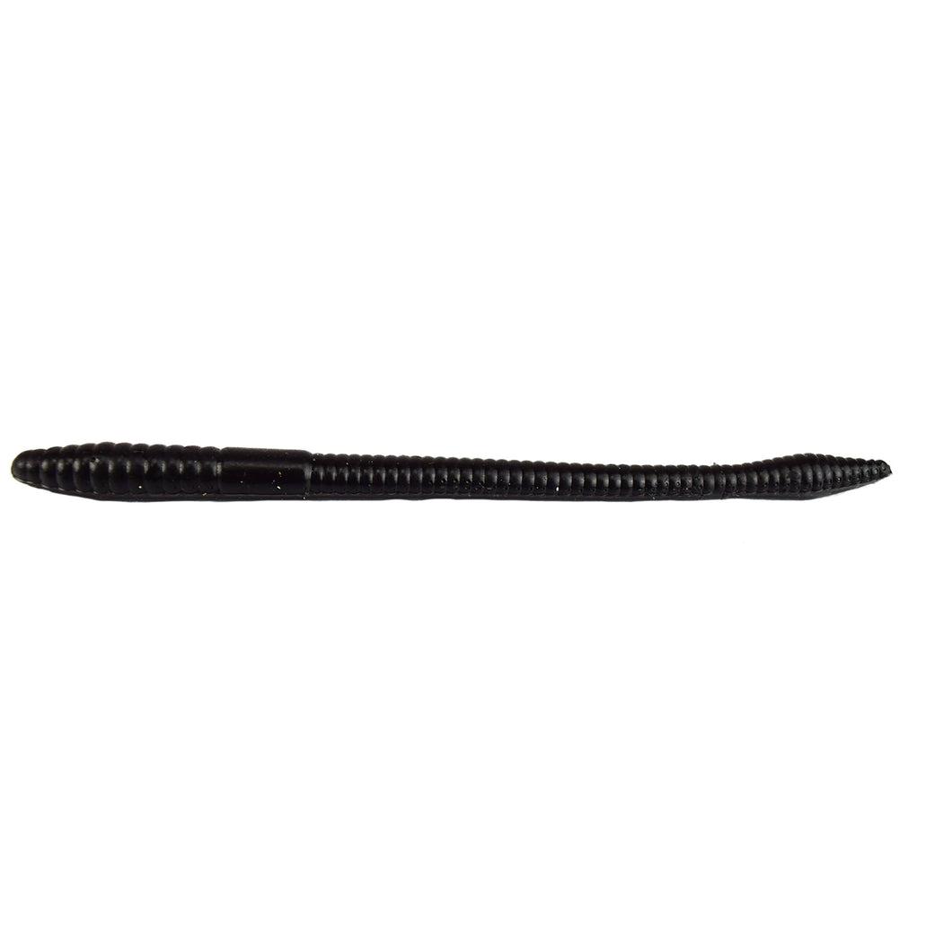 Tackle HD Finesse Worm 4.5-Inch 25-Pack - Black