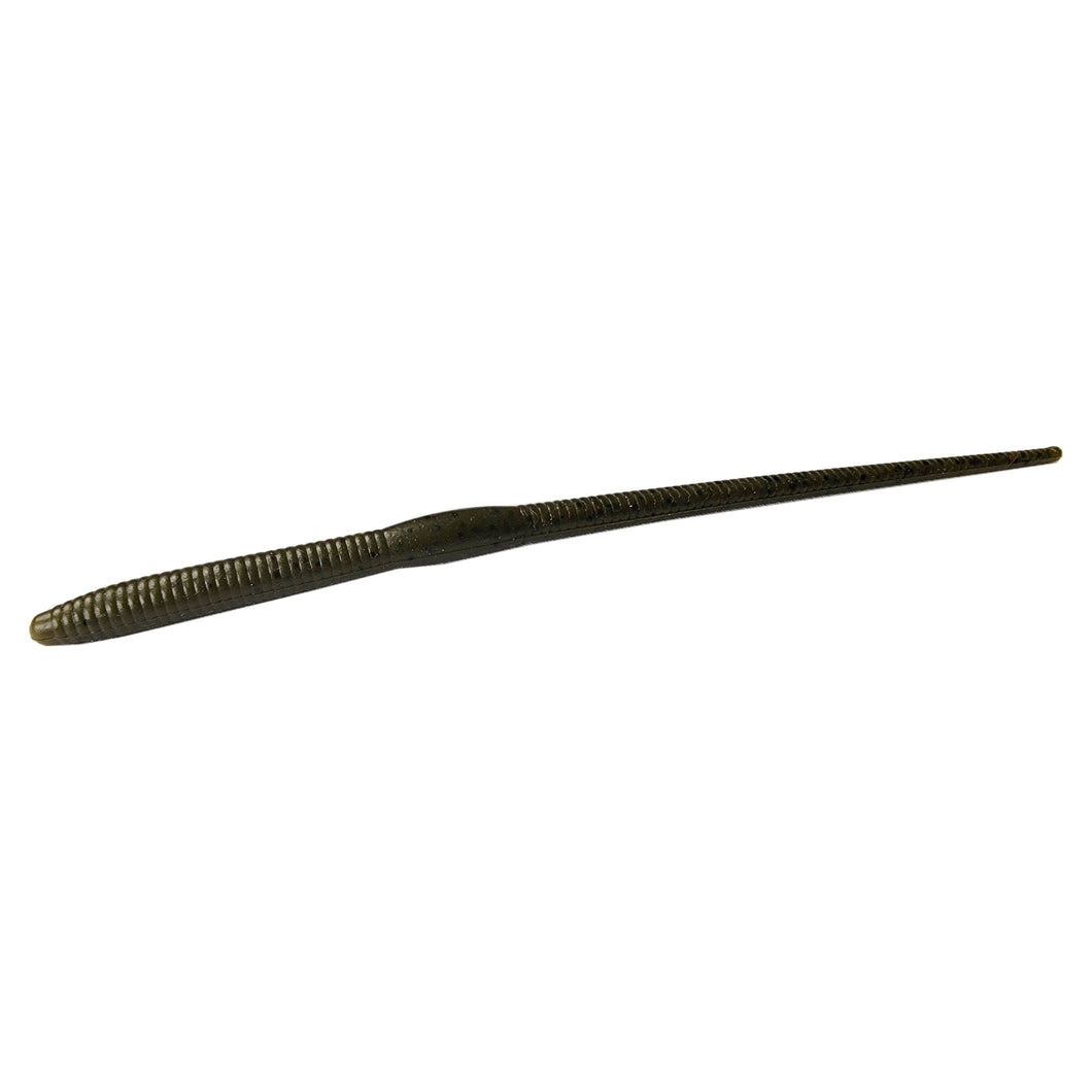 Tackle HD Needle Worm 8-Inch 25-Pack - Green Pumpkin