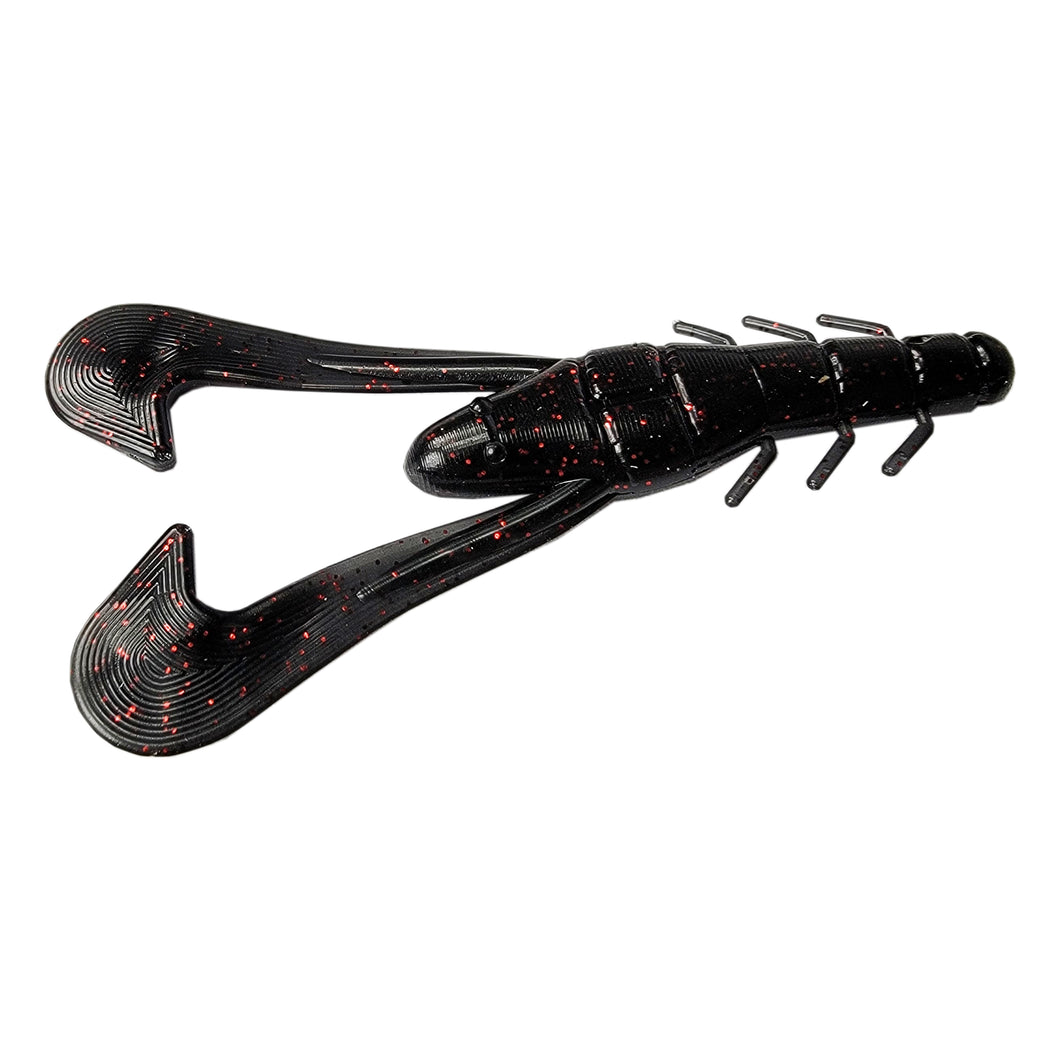 Tackle HD Speed Bug 5-Inch 8-Pack - Black Red Flake