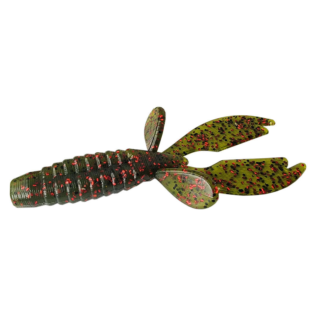 Tackle HD Texas Craw Beaver 4.25-Inch 10-Pack - Watermelon Red