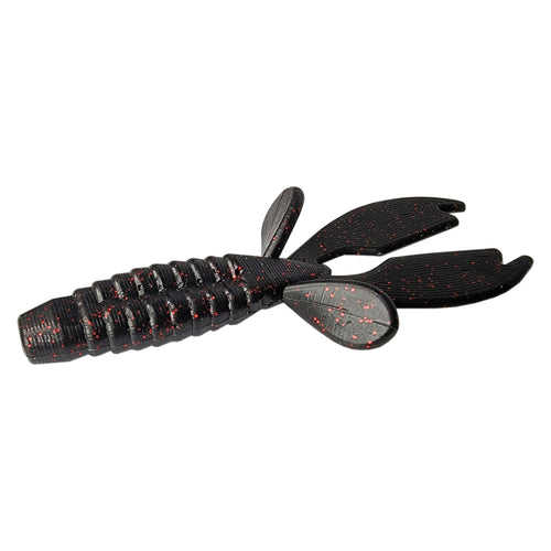 Tackle HD Texas Craw Beaver 4 25 Inch 10 Pack Black Red Flake