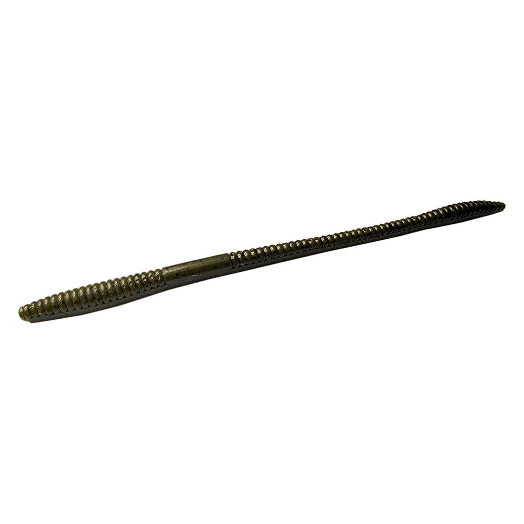 Tackle HD Sweet Stick Worm 7.5-Inch 20-Pack - Green Pumpkin