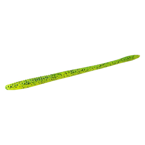 Tackle HD Sweet Stick Worm 7 5 Inch 20 Pack Chartreuse Pepper