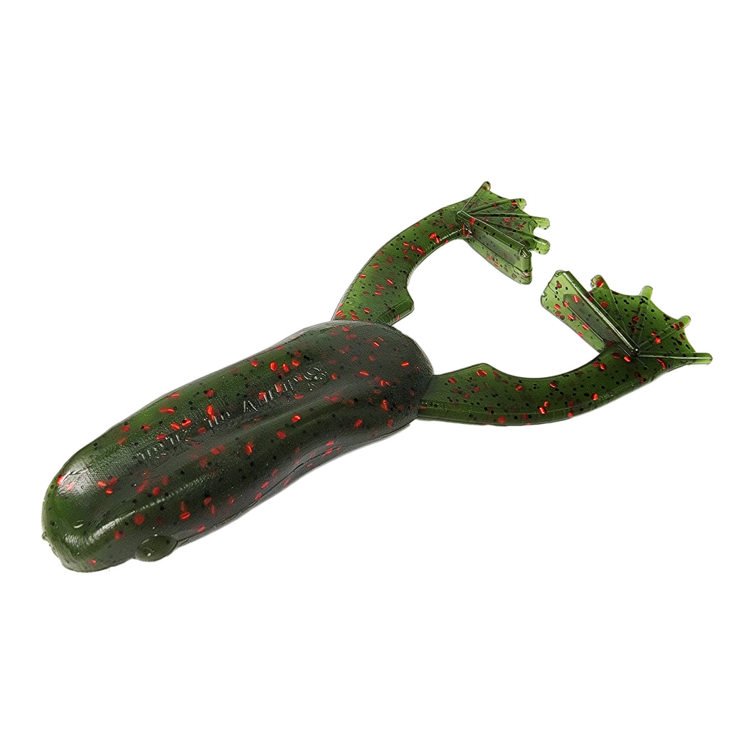 Tackle HD Croaker 3 75 Inch 8 Pack Green Pumpkin Red