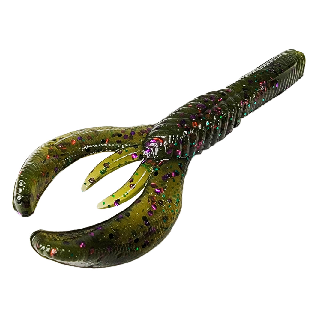 Tackle HD Warrior Ned Craw 3-Inch 12-Pack - Sprayed Grass