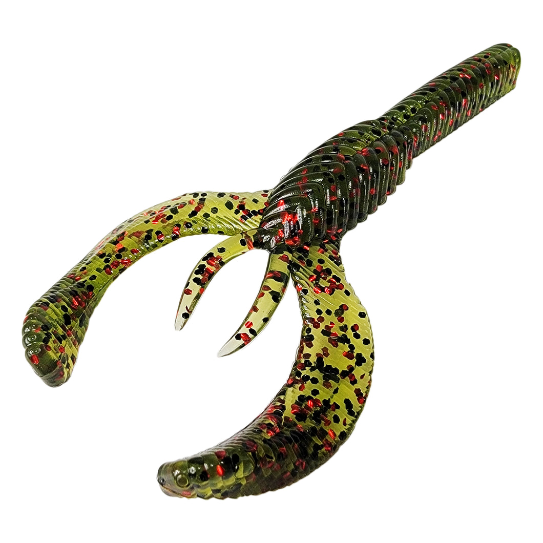 Tackle HD Warrior Craw 4 Inch 10 Pack Watermelon Red