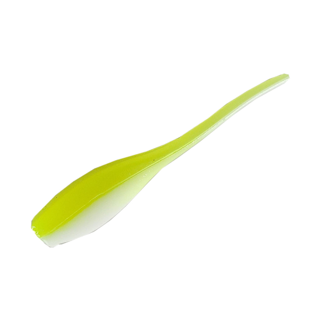 Pro Striker Baits Baby Shad 2-Inch 40-Pack - Chartreuse/Bone White
