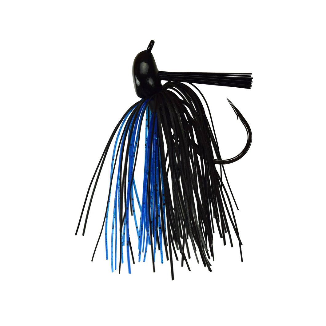 Trophy Bass Co Pro Jig 2 Pack 3 8 Ounce Black Blue