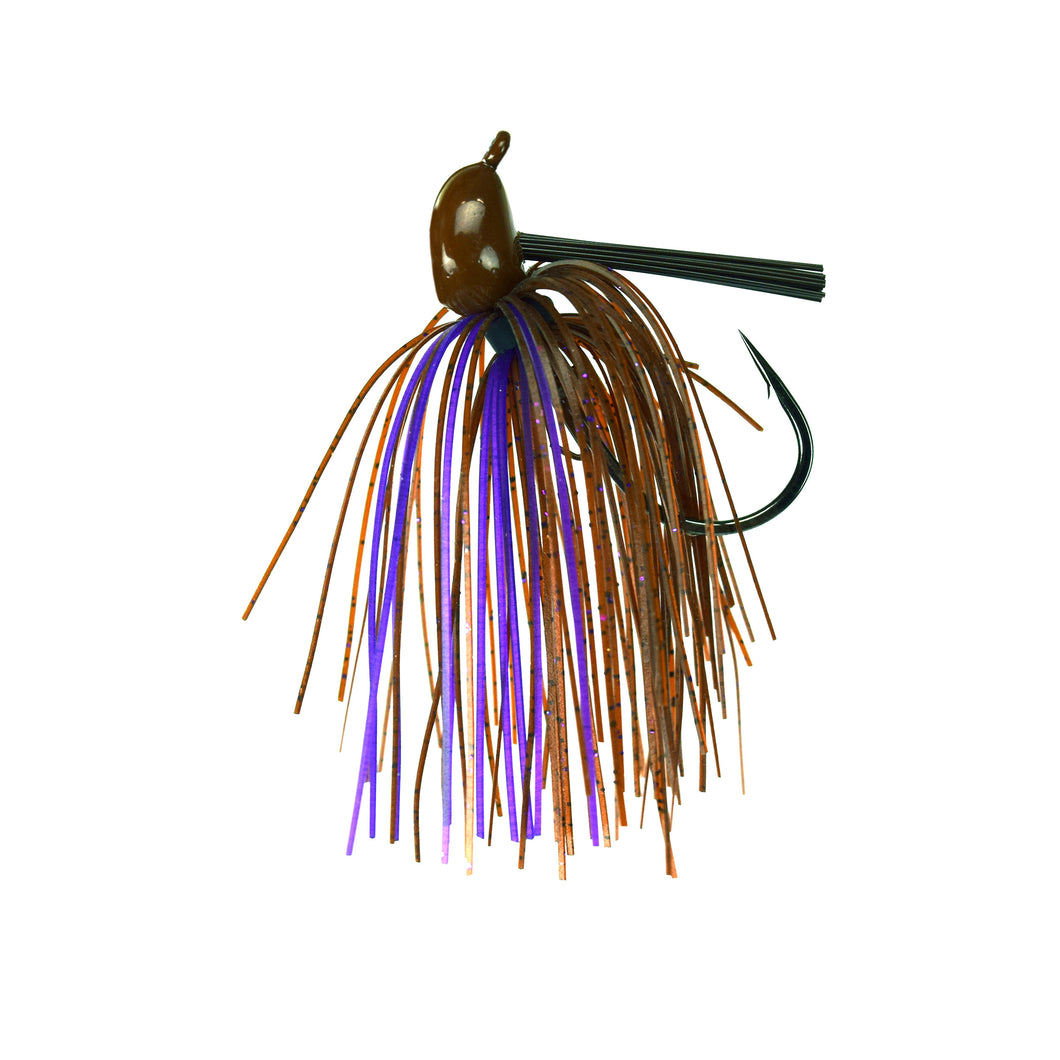 Trophy Bass Co Pro Jig 2 Pack 3 4 Ounce Brown Purple
