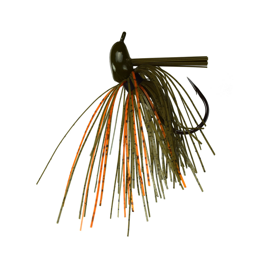 Trophy Bass Pro Jig 2-Pack 5/8-Ounce - Green Pumpkin & Orange