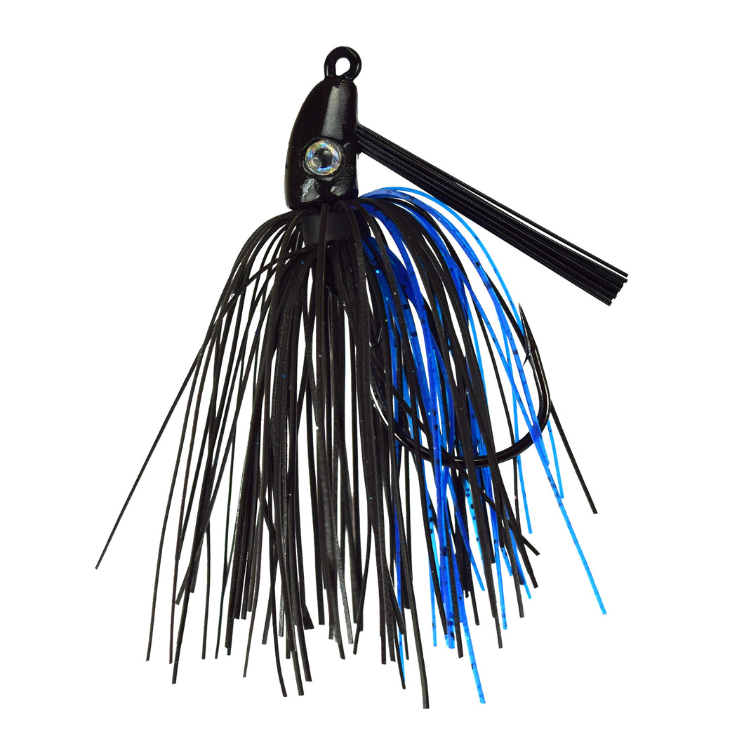 Trophy Bass Co Swim Jig 2 Pack 1 4 Ounce Black Blue