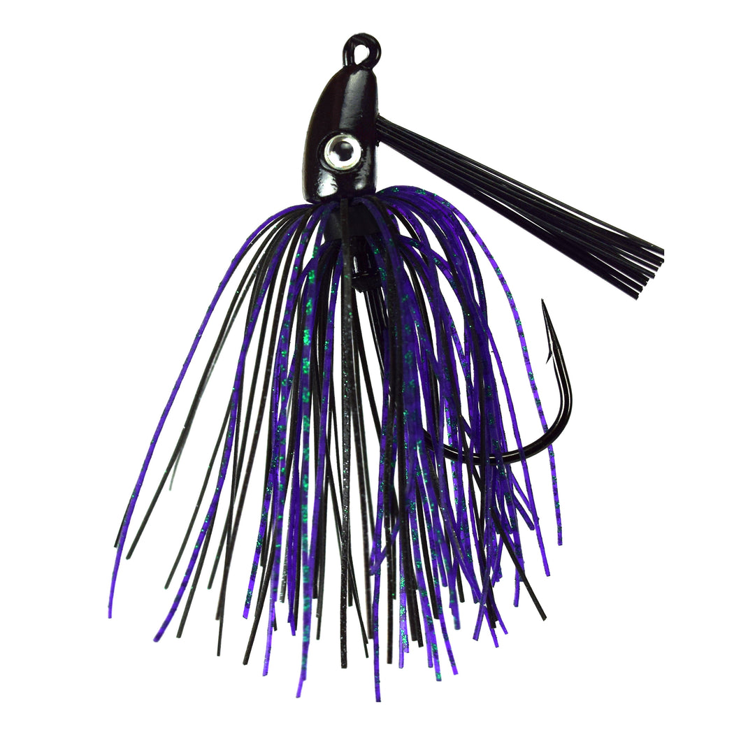 Trophy Bass Swim Jig 2-Pack 1/4-Ounce - Junebug