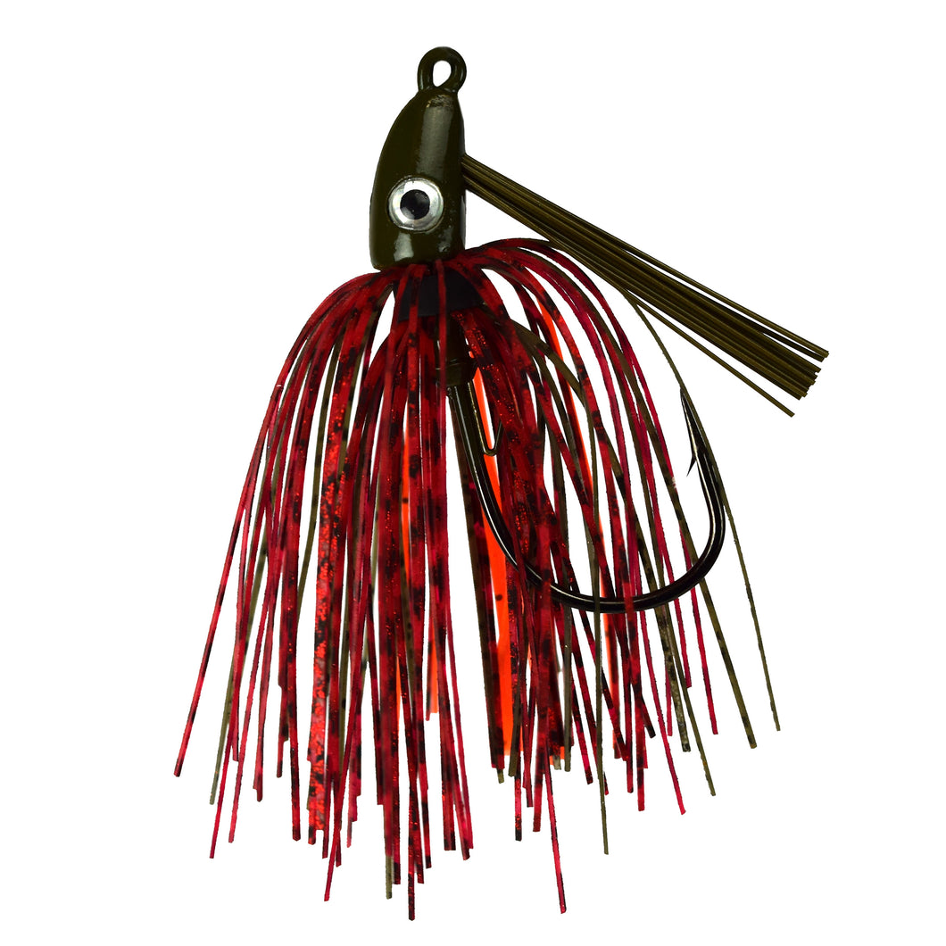 Trophy Bass Swim Jig 2-Pack 1/4-Ounce - Red Craw