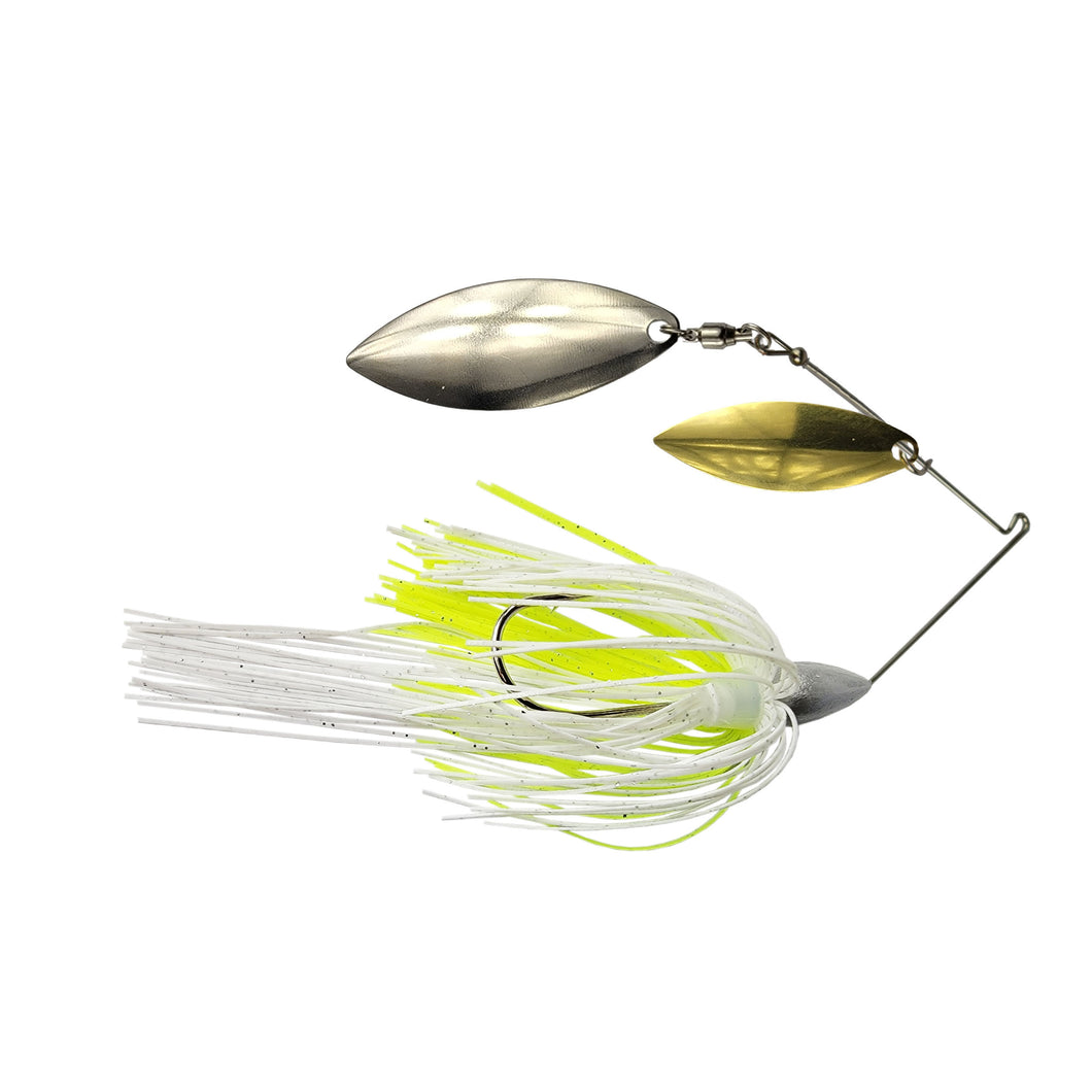 Trophy Bass Cs Ii Dw Spinnerbait 3 8 Ounce Chartreuse White