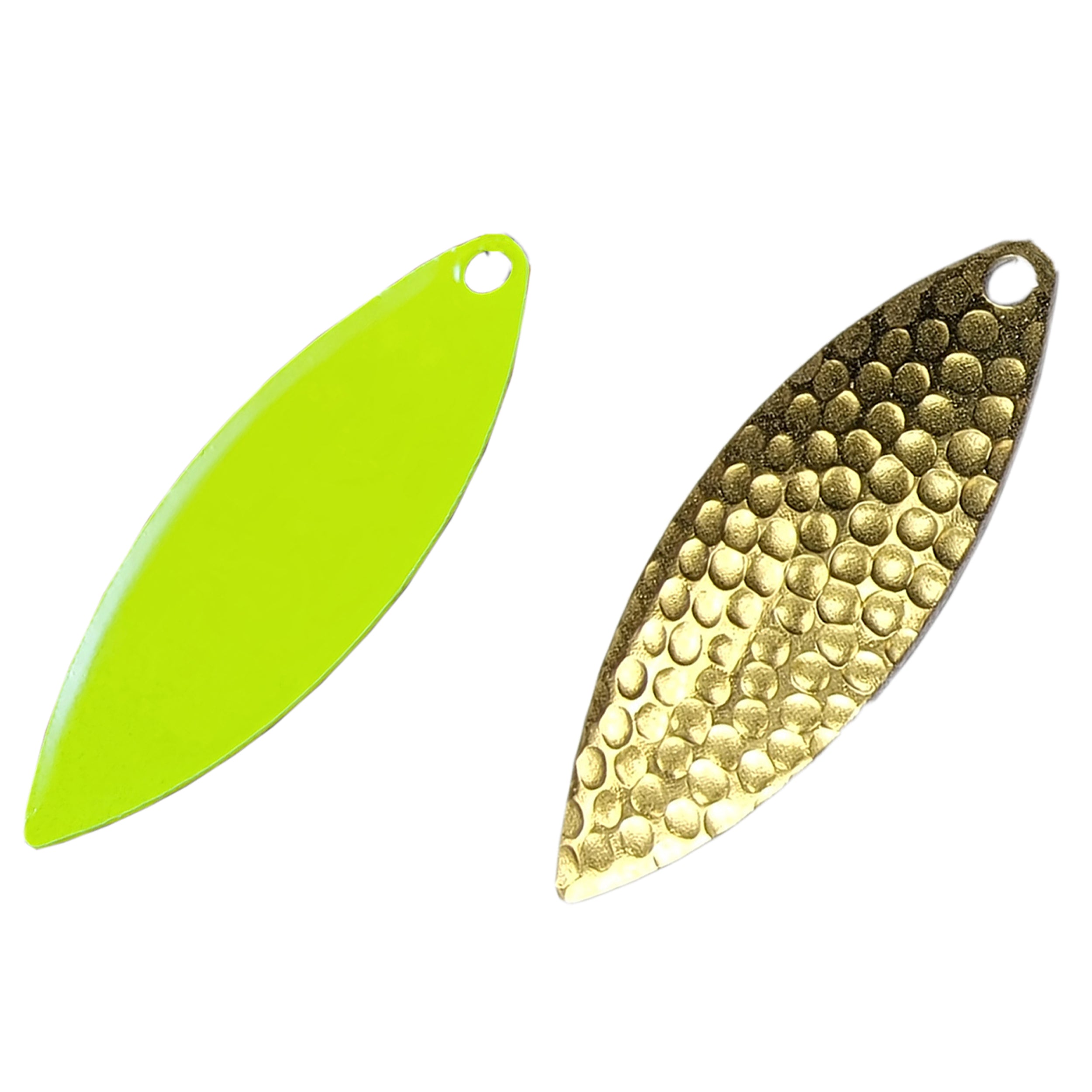 Warrior Willow Blade Polished Brass 2-Pack - Hammered Chartreuse #5