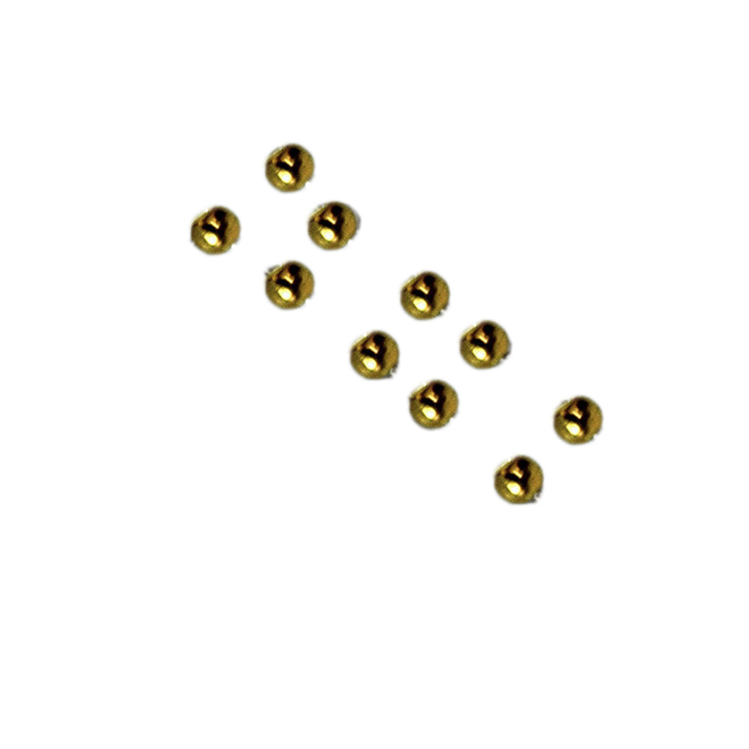Warrior Hollow Bead 1/8 Polished Brass 10-Pack