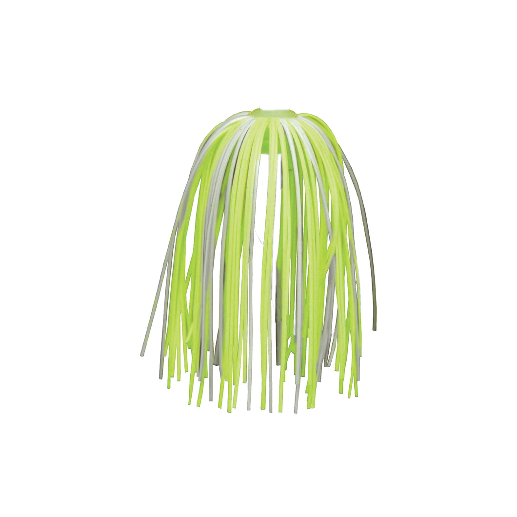 Warrior Spinnerbait/Buzzbait Skirts 3-Pack - White/Chartreuse