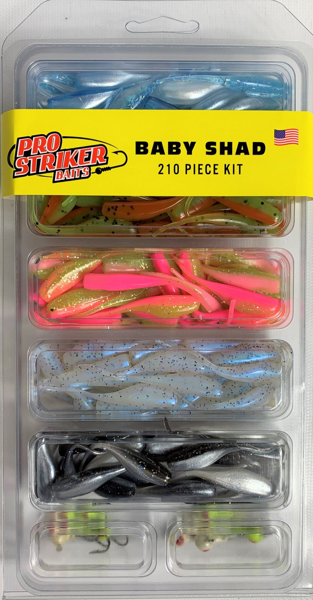 Pro Striker Baby Shad 210 Piece Kit