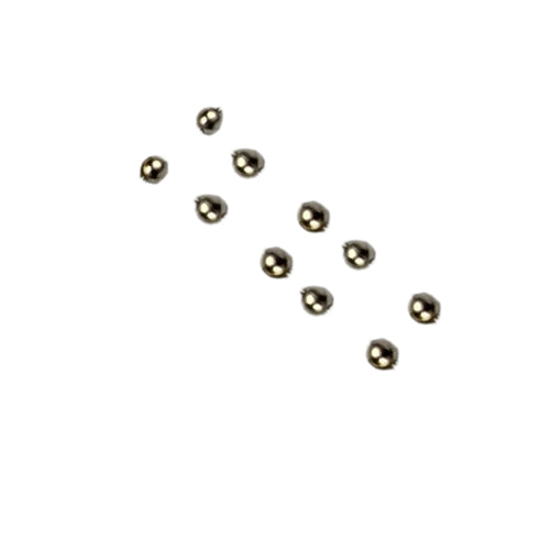 Warrior Hollow Bead 1 8 Polished Nickel 10 Pack