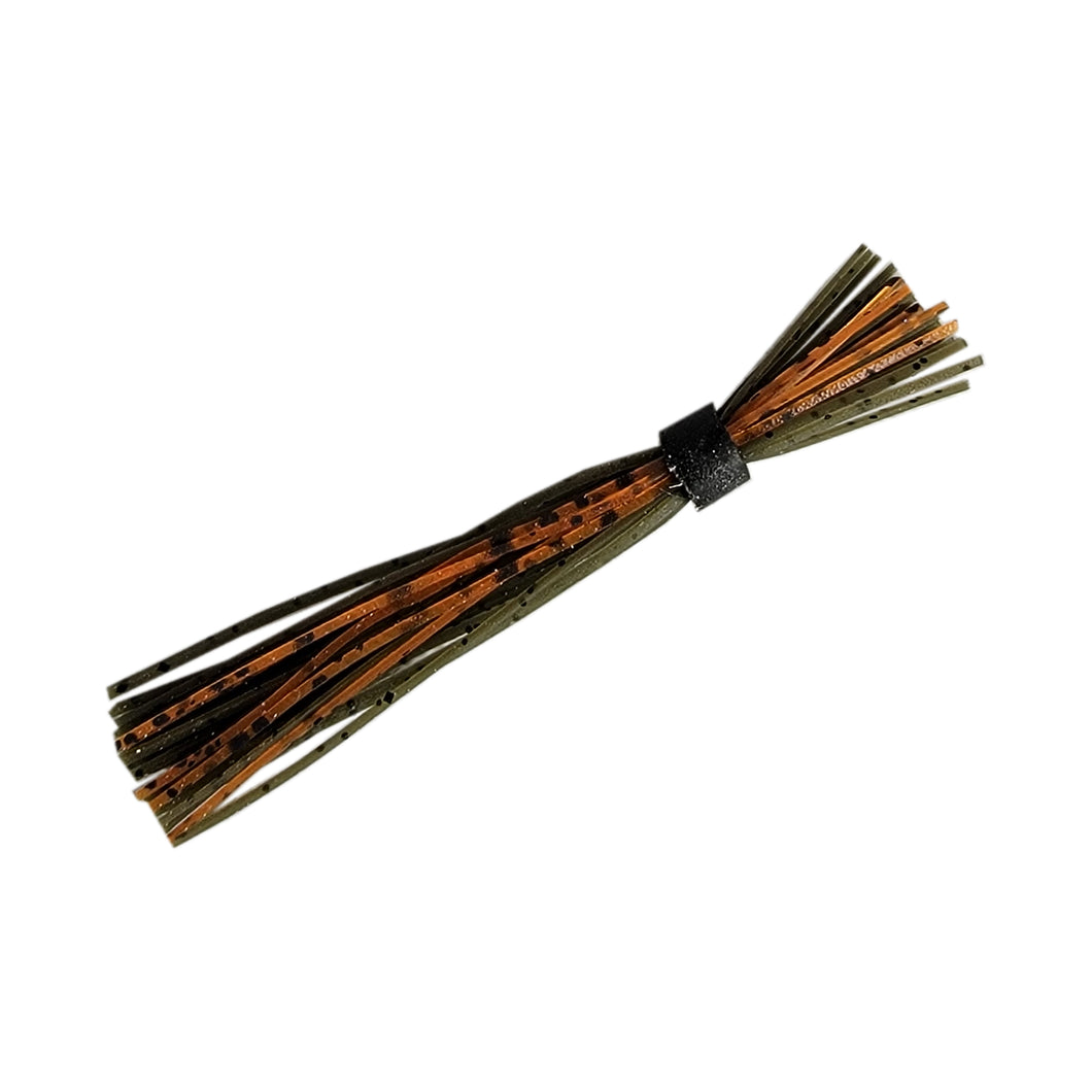 Warrior Finesse Jig Half Skirt 6 Pack Green Pumpkin Orange