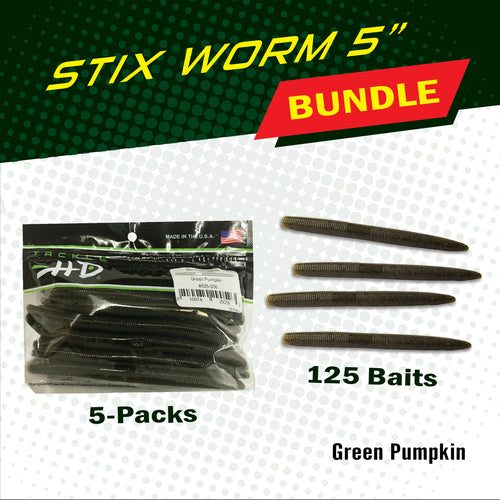 Green Pumpkin Stix Worm Bundle